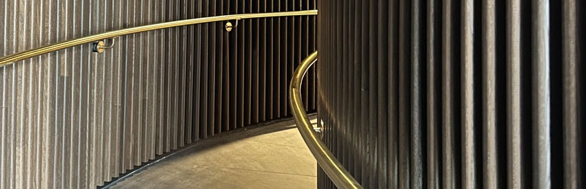 Brass Railings Add Warmth and Luxury to Commercial Designs