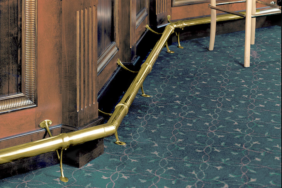 Brass Railings Add Warmth and Luxury to Commercial Designs